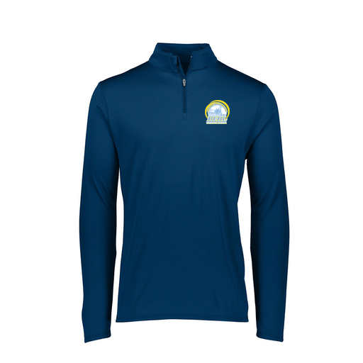 [FTLQFLNV-FAXS-LOGO1] Ladies Flex-Lite 1/4 Zip Shirt (Female Adult XS, Navy, Logo 1)