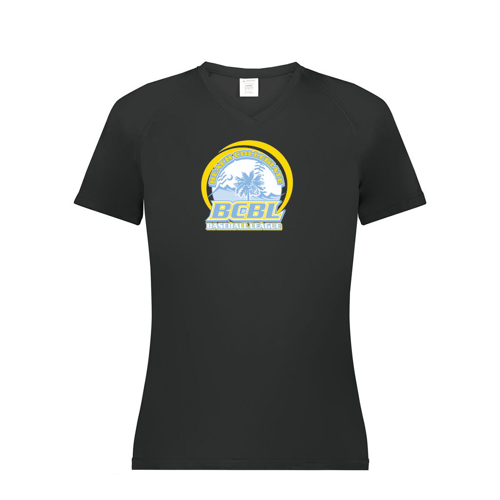 Ladies Smooth Sport V-Neck T-Shirt