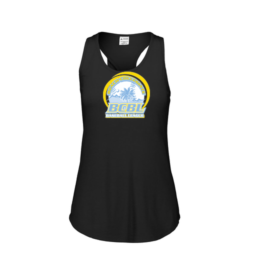 [3078.K94.S-LOGO1] Ladies Tri Blend Tank Top (Female Adult S, Black, Logo 1)