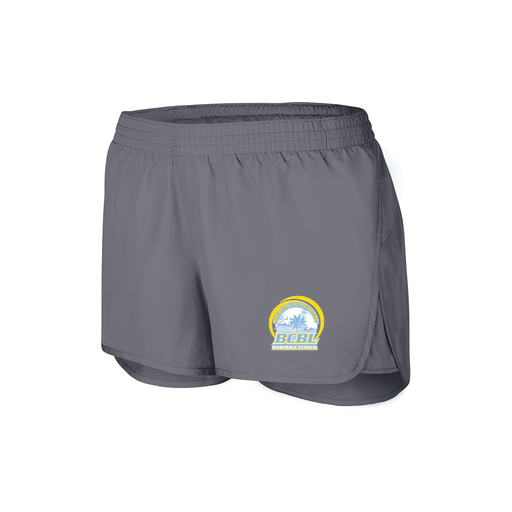 [2430.059.XS-LOGO1] Women's Performance Shorts (Female Adult XS, grey, Logo 1)