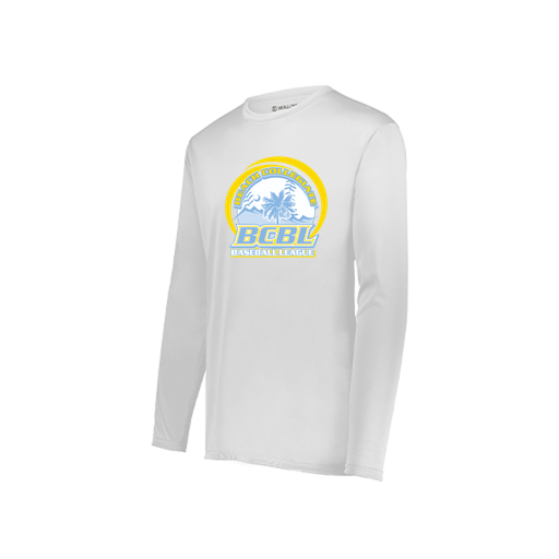 [222822.005.XS-LOGO1] Men's LS Smooth Sport Shirt (Adult XS, White, Logo 1)