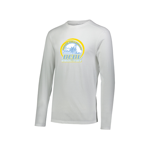 [FTLCUBWH-AXS-LOGO1] Men's LS Ultra-blend T-Shirt (Adult XS, White, Logo 1)