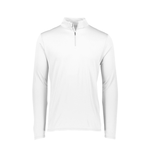 [2785.005.S-LOGO5] Men's Dri Fit 1/4 Zip Shirt (Adult S, White, Logo 5)