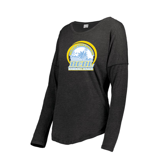 [3077.K94.XS-LOGO1] Ladies LS Ultra-blend T-Shirt (Female Adult XS, Black, Logo 1)